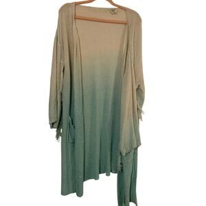 Hayden Los Angeles 2X Boho fringe Ombré Sweater - Excellent!